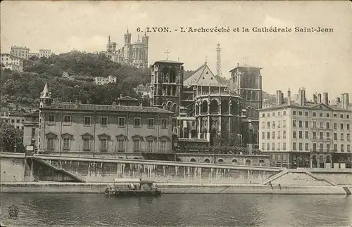 Lyon Cathedrale Saint Jean Archeveche Kat. Lyon