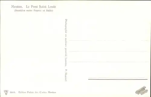 Menton Pont Saint Louis Kat. Menton