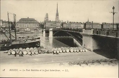 Rouen Pont Boieldieu Quai Saint Sever Kat. Rouen