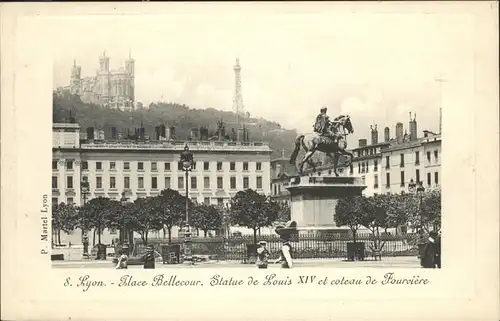 Lyon St. Lyon Place Bellecour Statue Louis XIV Kat. Lyon