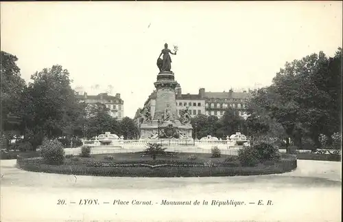 Lyon Monument Republique Place Carnot Kat. Lyon