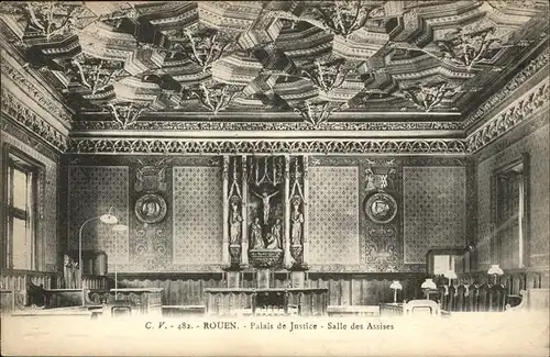 Rouen Palais de Justice Salle des Assises Kat. Rouen