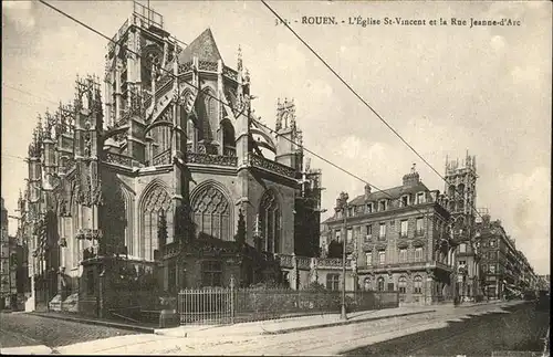 Rouen Eglise St.-Vincent Rue Jeanne-d&#180;Arc Kat. Rouen