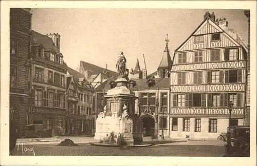 Rouen Ville-Musee Maids Square fontain Kat. Rouen