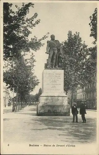 Reims Statue de Drouet d`Erlon Kat. Reims