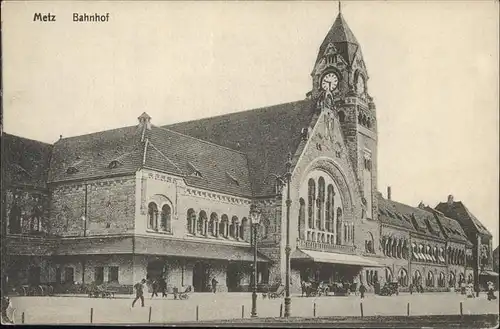 hw17367 Metz Moselle Lothringen Bahnhof Kategorie. Metz Alte Ansichtskarten