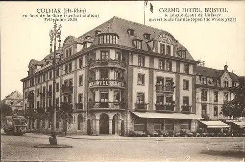 Colmar Grand Hotel Bristol Strassenbahn Kat. Colmar