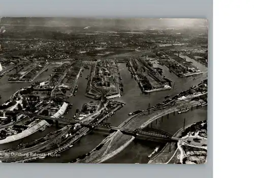 Duisburg Ruhr Fliegeraufnahme Hafen / Duisburg /Duisburg Stadtkreis