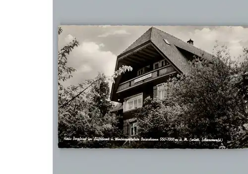 Baiersbronn Schwarzwald Pension Haus Bergfried / Baiersbronn /Freudenstadt LKR