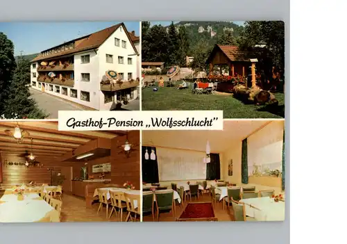 Muggendorf Fraenkische Schweiz Gasthof Pension Wolfsschlucht / Wiesenttal /Forchheim LKR