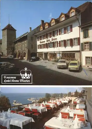 Murten Hotel Krone Terrasse Kat. Murten