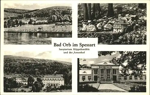 Bad Orb Sanatorium Kueppelsmuehle Annenhof Kat. Bad Orb