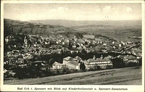 Bad Orb Kinderheilanstalt Spessart Sanatorium Kat. Bad Orb