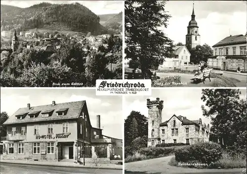 pw05276 Friedrichroda Gottlob Platz der Republik Reinhardsbrunn Kategorie. Friedrichroda Alte Ansichtskarten