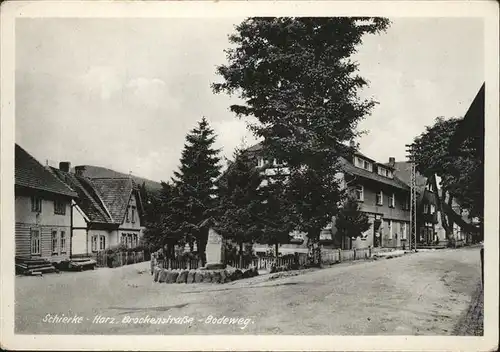 Schierke Harz Brockenstr. Bodeweg / Schierke Brocken /Harz LKR