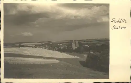 Rochlitz Teilansicht Schloss und Kirche