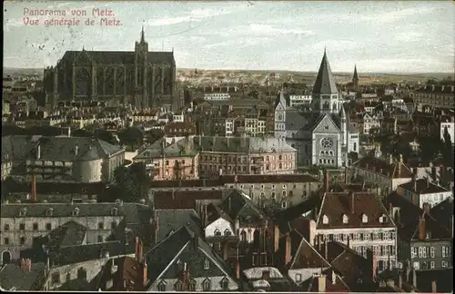 Metz Moselle Lothringen Vue generale de Metz Cathedrale Saint Etienne Kat. Metz
