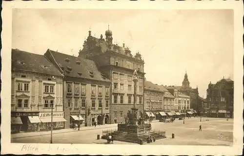 Pilsen Plzen Boehmen Radnice Denkmal Sudetengau / Plzen /Plzen-mesto