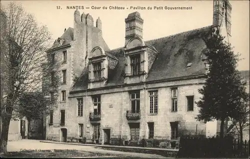 Nantes Cour du Chateau Pavillon du Petit Gouvernement *