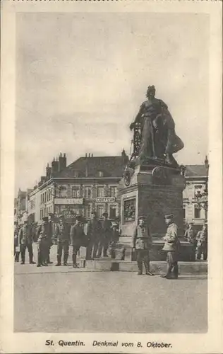 St Quentin Denkmal 8. Oktober Soldaten x