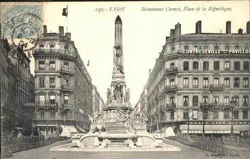 Lyon Monument Carnot Place de la Republique x