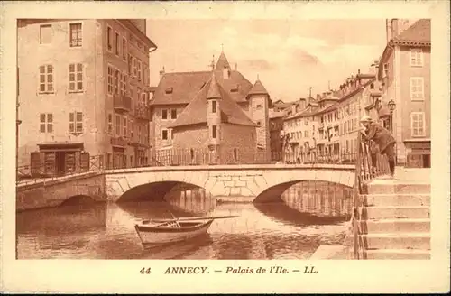 wb16380 Annecy Haute-Savoie Annecy Palais de Ile Bruecke x Kategorie. Annecy Alte Ansichtskarten