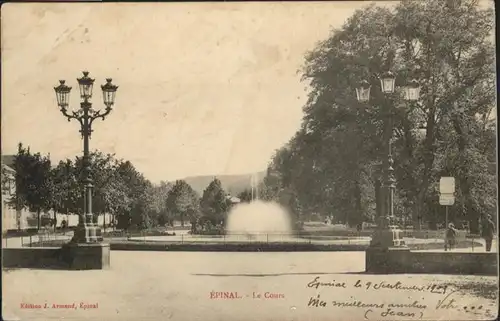 Epinal Le Cours Springbrunnen x