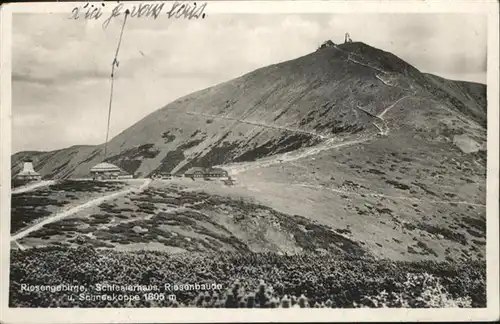 Schneekoppe Schlesierhaus Riesenbaude Riesengebirge