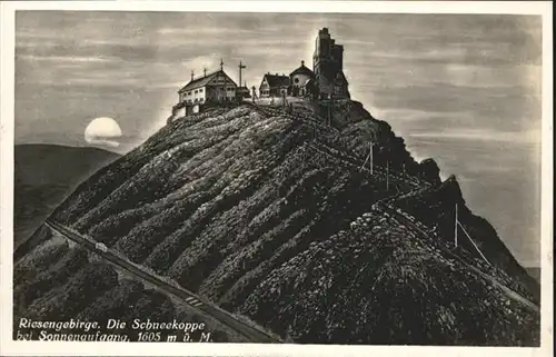 Schneekoppe Riesengebirge Sonnenaufgang