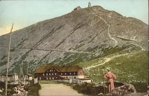 Schneekoppe Riesengebirge Riesenbaude