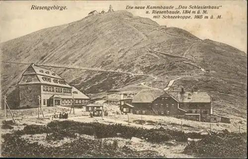 Schneekoppe Kammerbaude Schlesierhaus Riesenbaude Riesengebirge