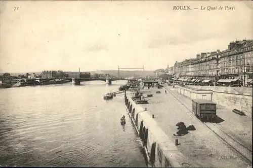 Rouen Quai de Paris Bruecke