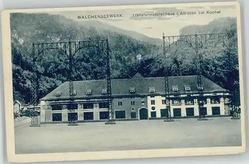 Walchensee Walchensee Oberbayern Walchenseewerk Transformatorenhaus ungelaufen ca. 1920 / Kochel a.See /Bad Toelz-Wolfratshausen LKR