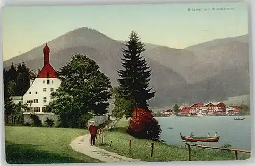 Walchensee Walchensee Oberbayern Kloesterl ungelaufen ca. 1910 / Kochel a.See /Bad Toelz-Wolfratshausen LKR