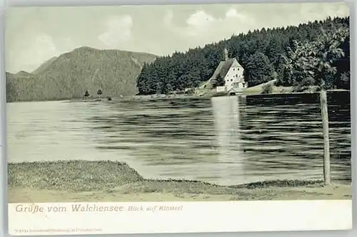 Walchensee Walchensee Oberbayern Kloesterl ungelaufen ca. 1900 / Kochel a.See /Bad Toelz-Wolfratshausen LKR