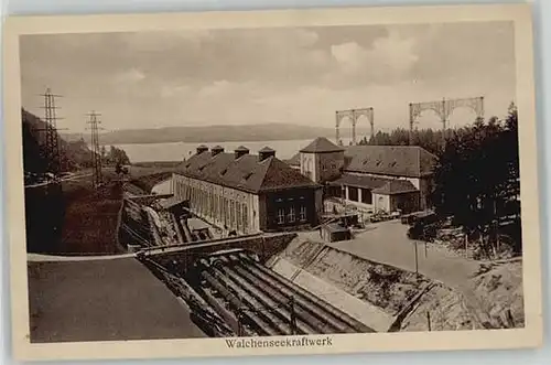 Walchensee Walchensee Oberbayern Walchenseekraftwerk ungelaufen ca. 1920 / Kochel a.See /Bad Toelz-Wolfratshausen LKR