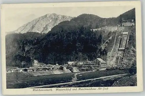 Walchensee Walchensee Oberbayern Walchenseewerk Wasserschloss Maschinenhaus ungelaufen ca. 1920 / Kochel a.See /Bad Toelz-Wolfratshausen LKR