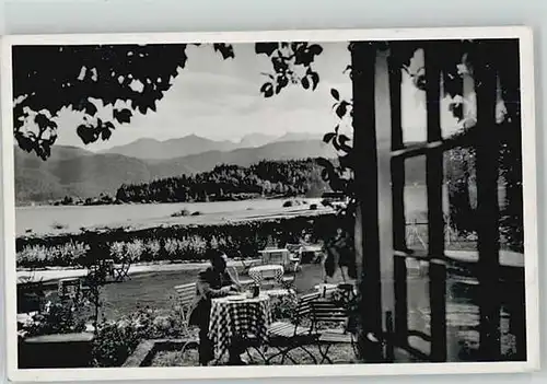 Walchensee Walchensee Oberbayern Cafe Bucherer ungelaufen ca. 1955 / Kochel a.See /Bad Toelz-Wolfratshausen LKR