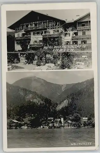 Walchensee Oberbayern Hotel Post  x 1930