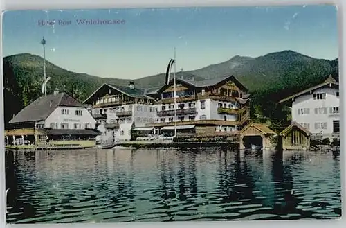 Walchensee Walchensee Oberbayern Hotel Post ungelaufen ca. 1910 / Kochel a.See /Bad Toelz-Wolfratshausen LKR