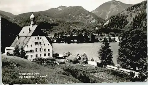 Walchensee Oberbayern Kapelle St. Anna x 1961