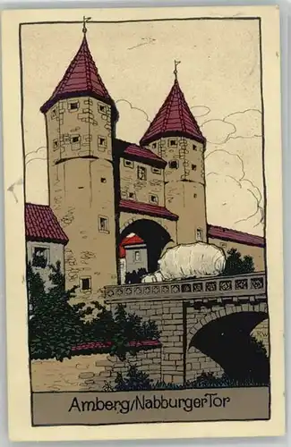 Amberg Oberpfalz Amberg Oberpfalz Nabburger Tor x 1912 / Amberg /Amberg Stadtkreis
