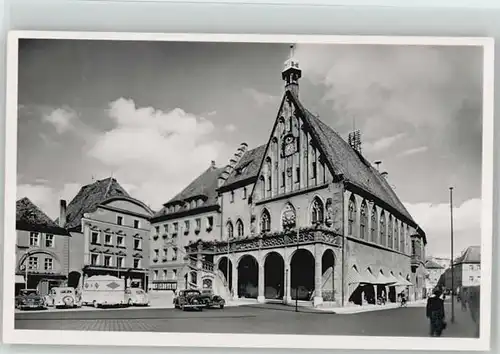 Amberg Oberpfalz Amberg Oberpfalz Marktplatz Rathaus ungelaufen ca. 1955 / Amberg /Amberg Stadtkreis