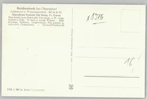 Reichenbach Oberstdorf Pension Ole Hoop *