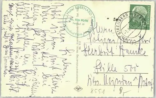 Muggendorf Fraenkische Schweiz Muggendorf Oberfranken  x 1957 / Wiesenttal /Forchheim LKR