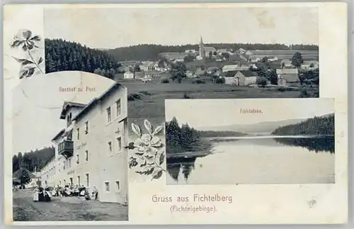 Fichtelberg Gasthof zu Post Fichtelsee x 1923