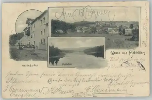 Fichtelberg Gasthof zu Post Fichtelsee x 1901