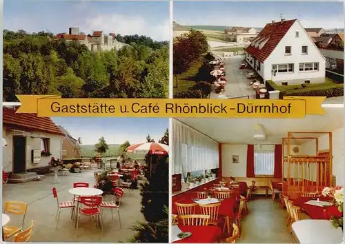 Bad Neustadt Saale Duerrnhof Gaststaette Cafe Rhoenblick *