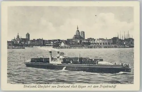 Stralsund Mecklenburg Vorpommern Stralsund Trajektschiff * / Stralsund /Stralsund Stadtkreis