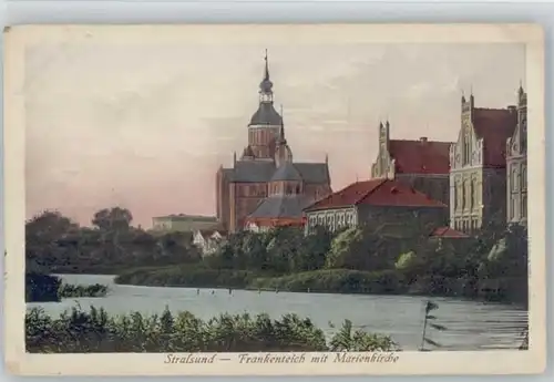 Stralsund Mecklenburg Vorpommern Stralsund Frankenteich Marien Kirche * / Stralsund /Stralsund Stadtkreis